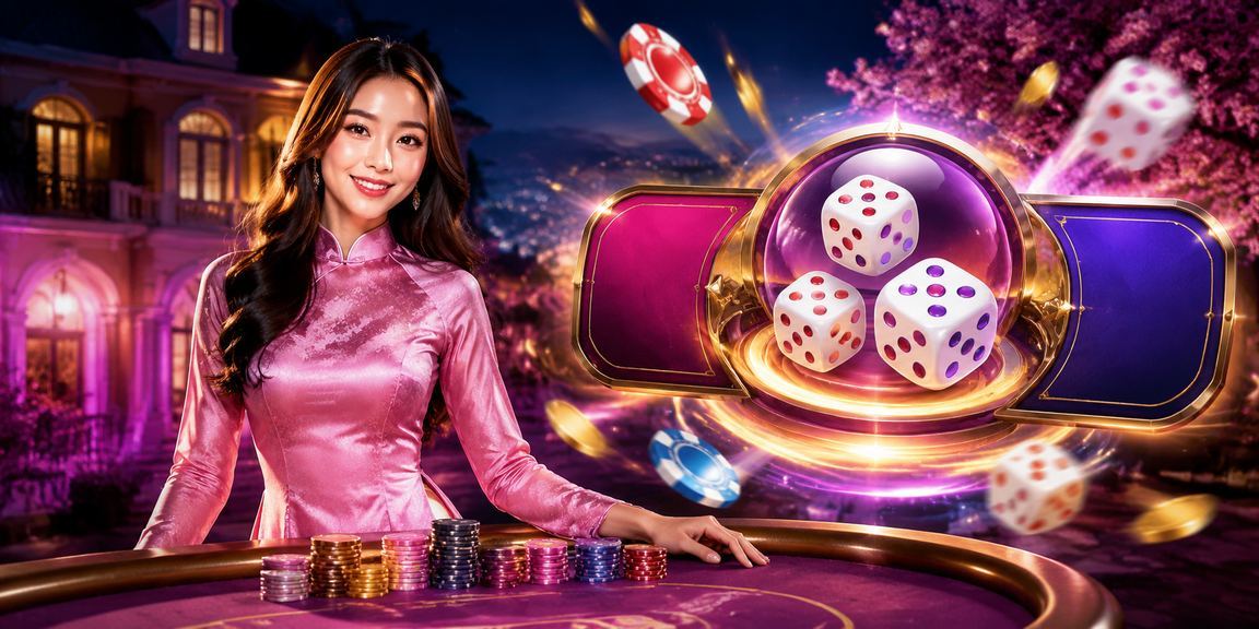 Người phụ nữ mặc áo dài tại Đà Lạt chơi tài xỉu và xem kết quả xổ số trực tuyến