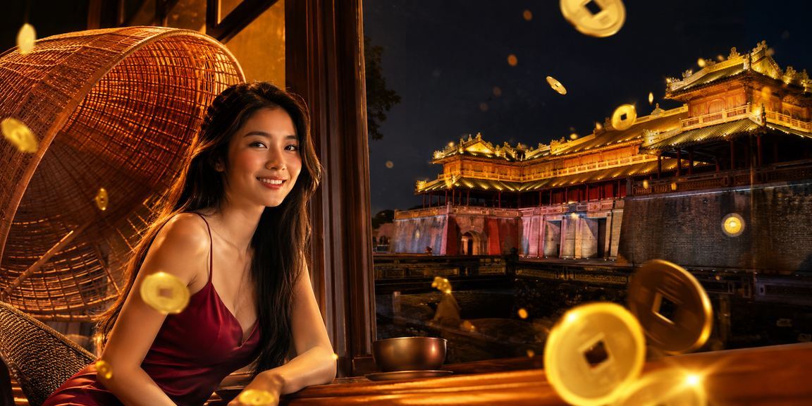 Phụ nữ đội nón lá tại Huế tham gia giải trí trực tuyến và xem ưu đãi casino trên điện thoại